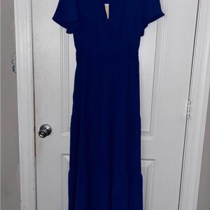 Women's Royal Blue Midi Dress